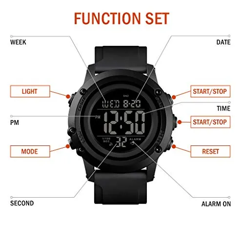 Men's Digital Sports Watch