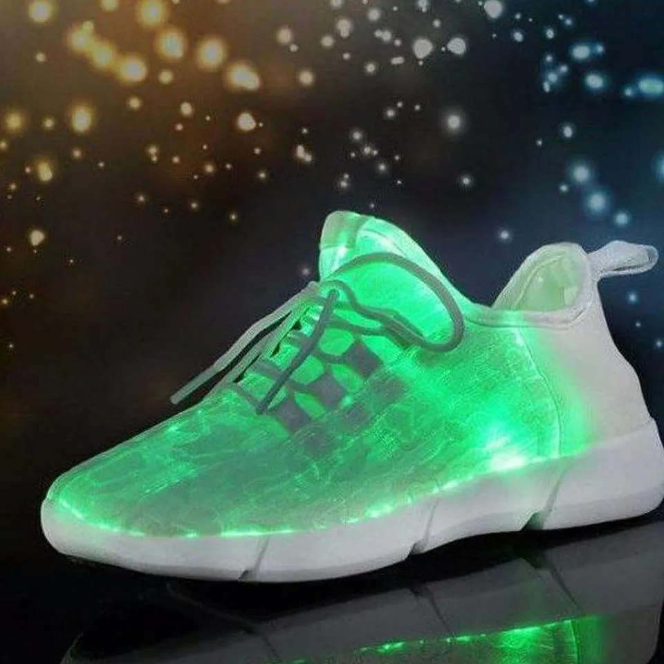 Mesh Light Led Shoes - White  | Led Light Shoes For Men  | Led Light Shoes For Women