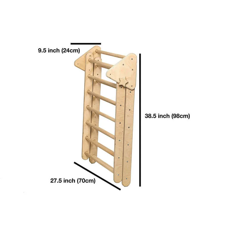 Montessori Climbing Set - Pikler Triangle, Climbing Arch & Ramp