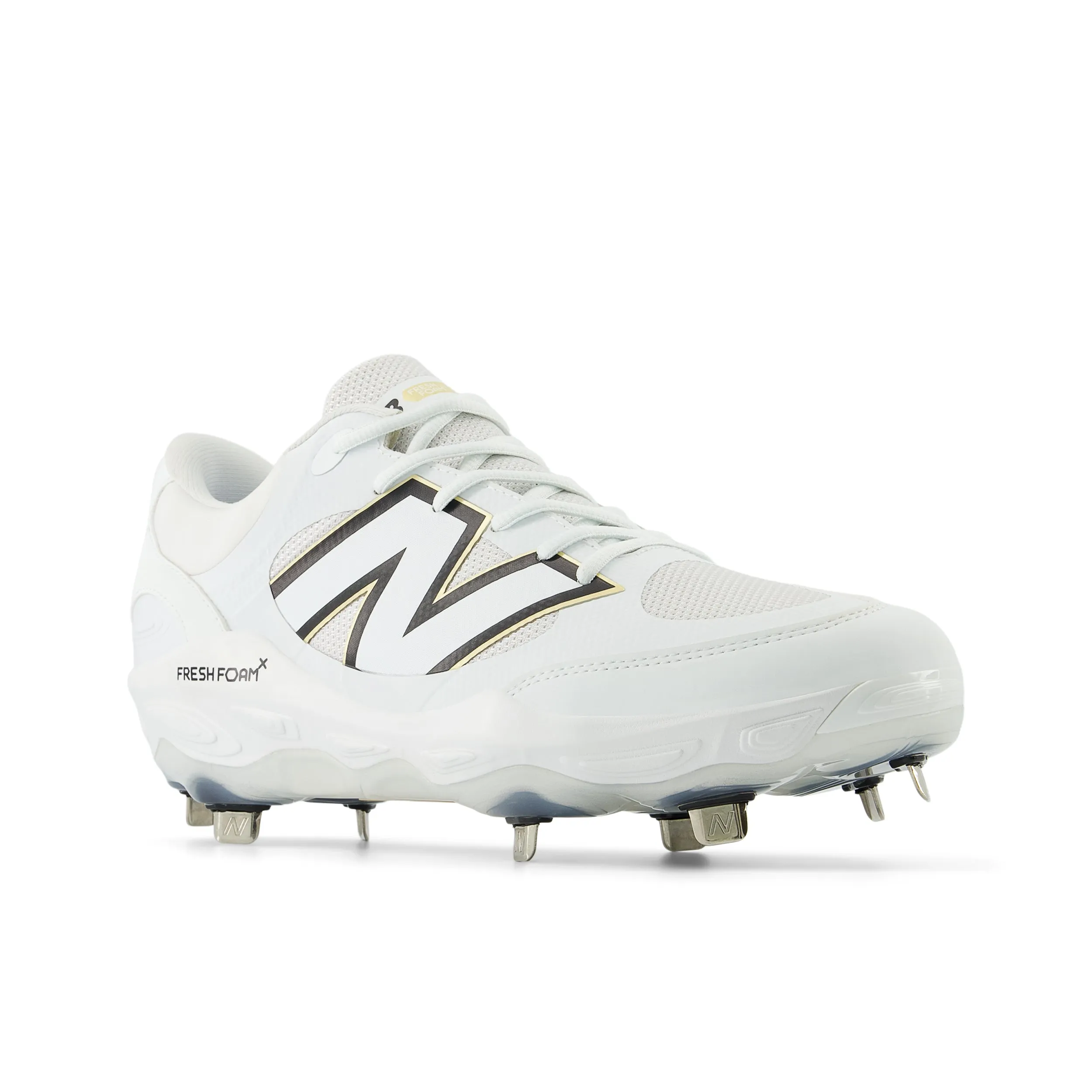 New Balance L3000 V7 Metal Cleats - White - D Fit