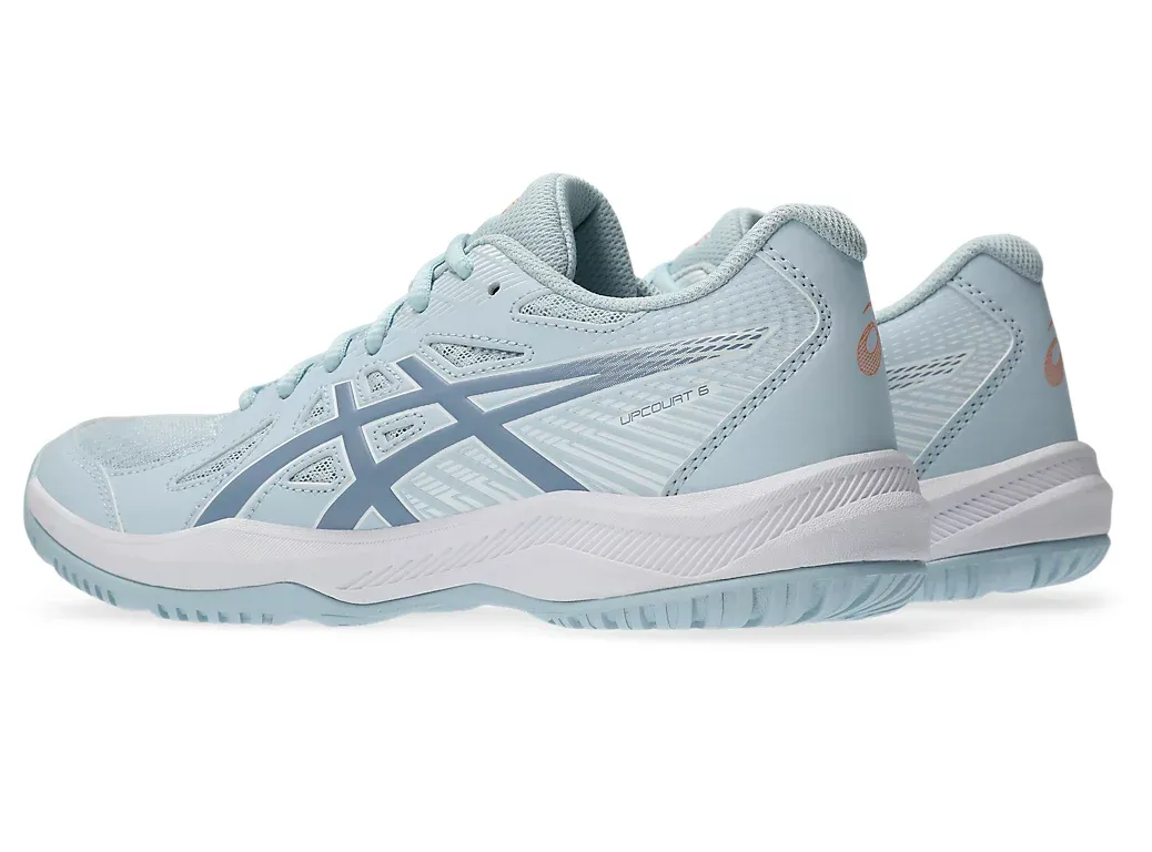 new color - Asics Upcourt 6 Women's Court Shoes, Grey / Grey Blue