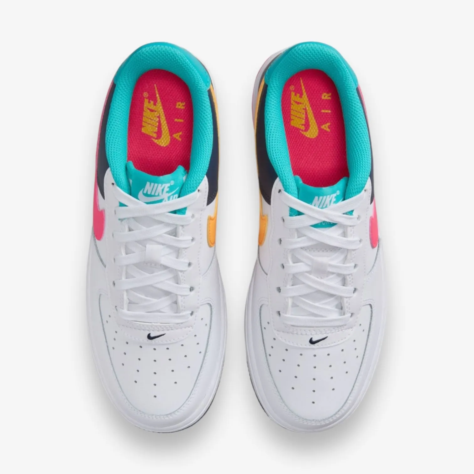 Nike AIR FORCE 1 BG WHITE/RACER PINK-THUNDER BLUE HF4793-100