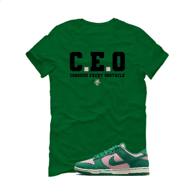 Nike Dunk Low “Soft Pink Malachite” | illcurrency Pine Green T-Shirt (CEO)