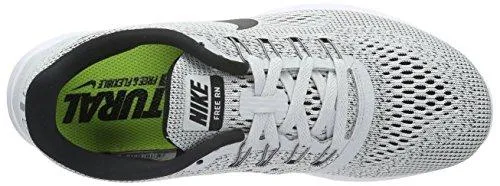 Nike Free Rn Running Shoe White/Black/Pure Platinum 8.5