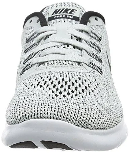 Nike Free Rn Running Shoe White/Black/Pure Platinum 8.5