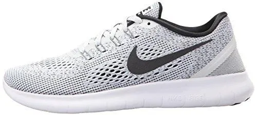 Nike Free Rn Running Shoe White/Black/Pure Platinum 8.5