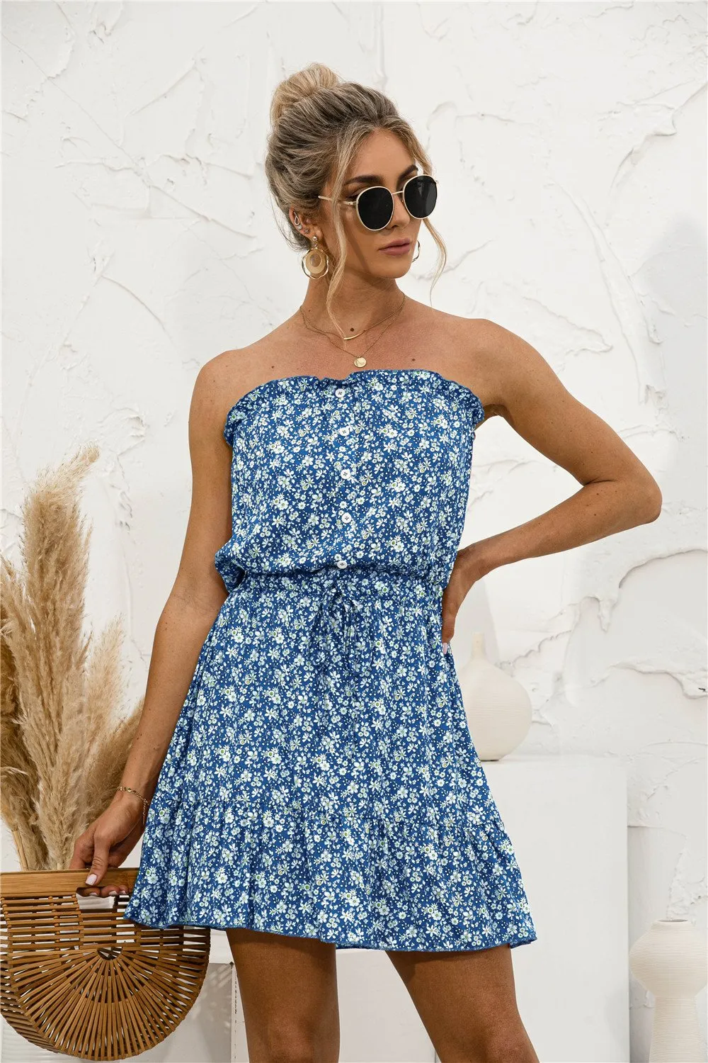 Off Shoulder Printed Sundress