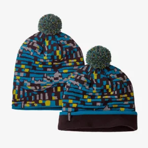 Patagonia Belay Blue Fitz Roy Patchwork Lightweight Powder Town Beanie