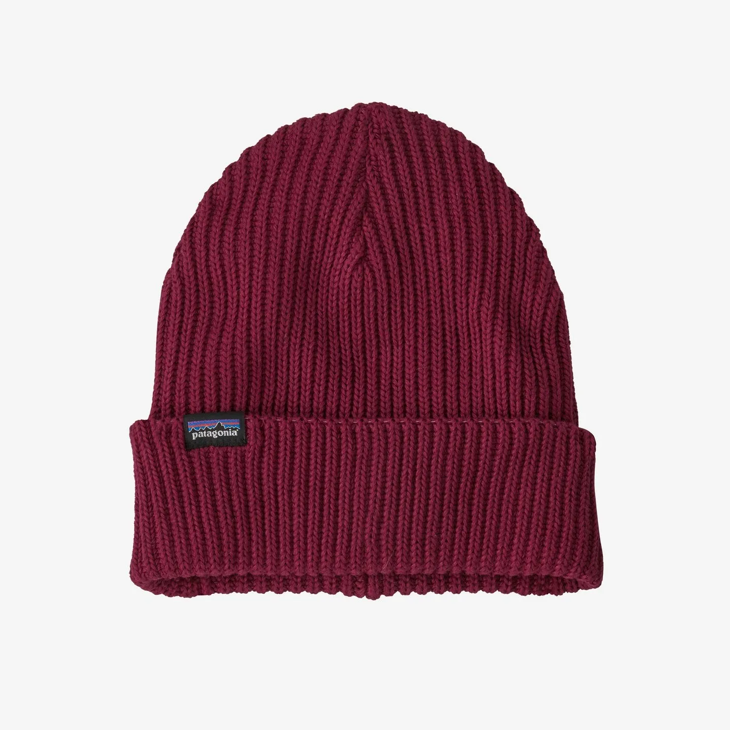 Patagonia Wax Red Fishermans Rolled Beanie