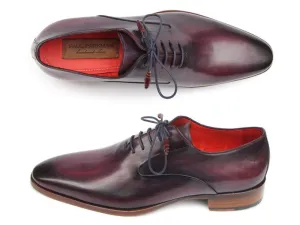 Paul Parkman Purple Plain Toe Oxfords Shoes