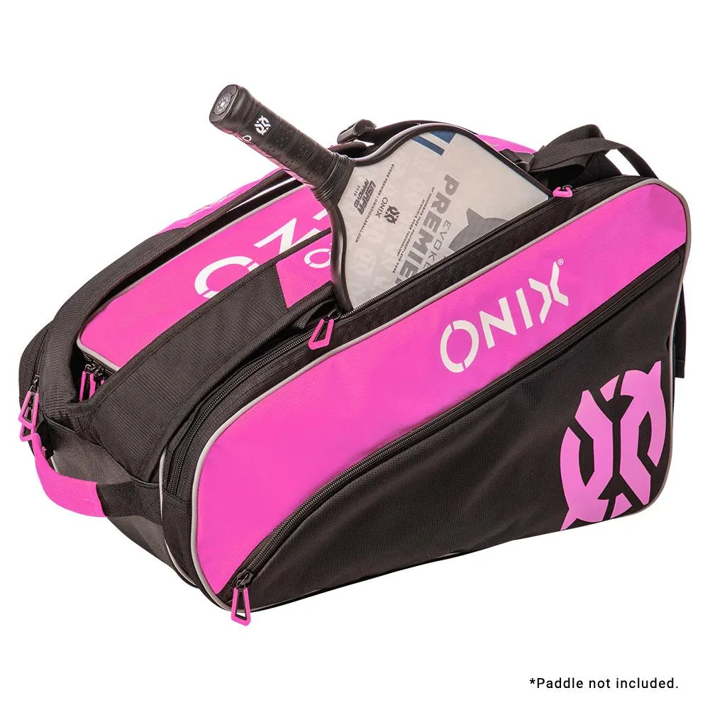 Pro Team Pickleball Paddle Bag Pink and Black