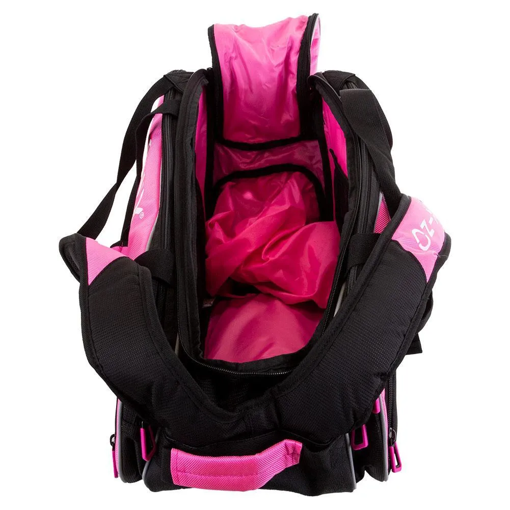 Pro Team Pickleball Paddle Bag Pink and Black