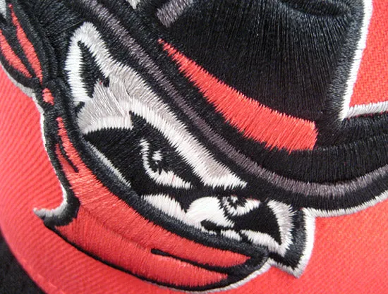 Quad Cities River Bandits New Era 9FIFTY Snapback Hat (LAVA RED BLACK GRAY UNDERBRIM)