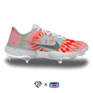 "Tie-Dye" Nike Alpha Huarache Elite 3 Low Cleats