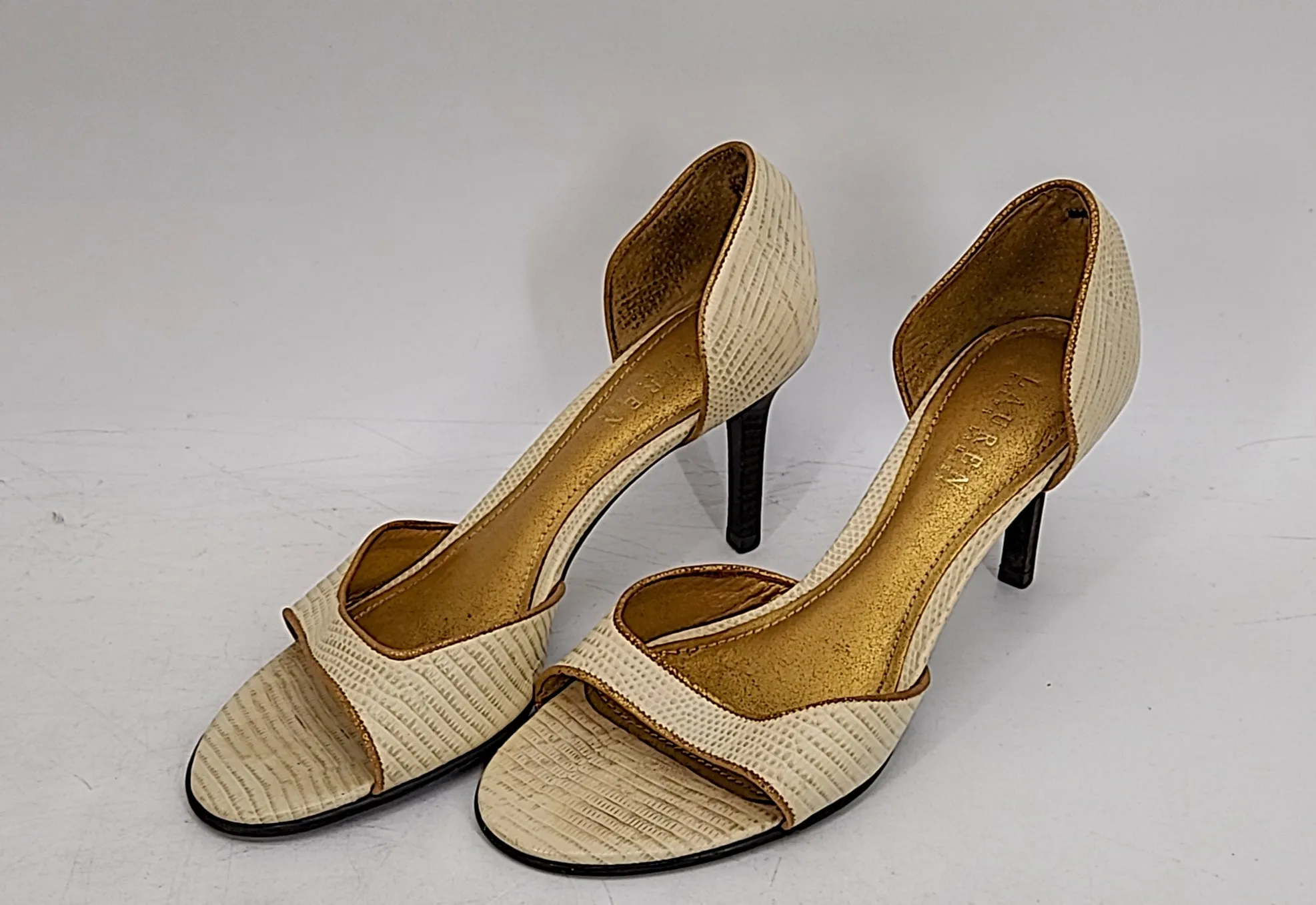 Ralph Lauren Womens Tessa Lizard 8 1/2 B Heels