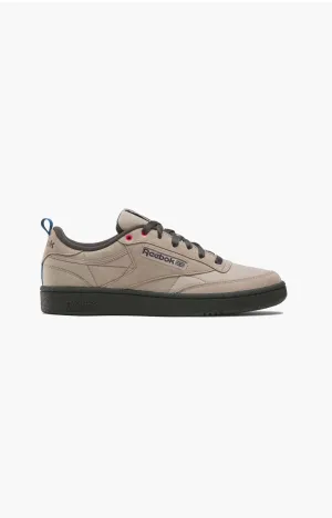 Reebok Club C 85 Shoe, Ash/Grey/Boundless Blue