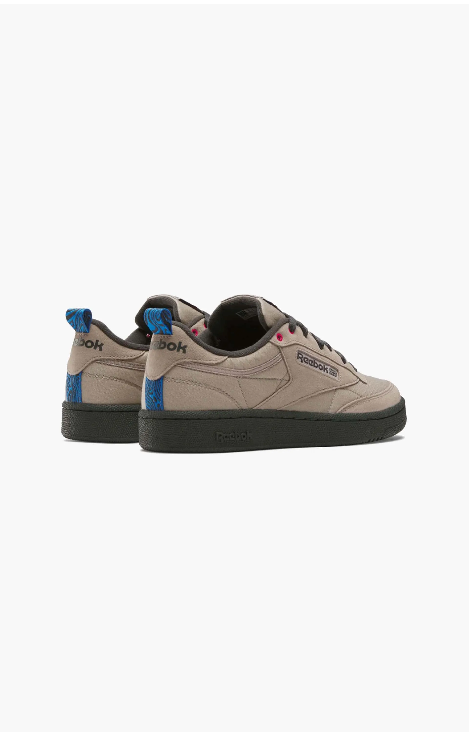 Reebok Club C 85 Shoe, Ash/Grey/Boundless Blue