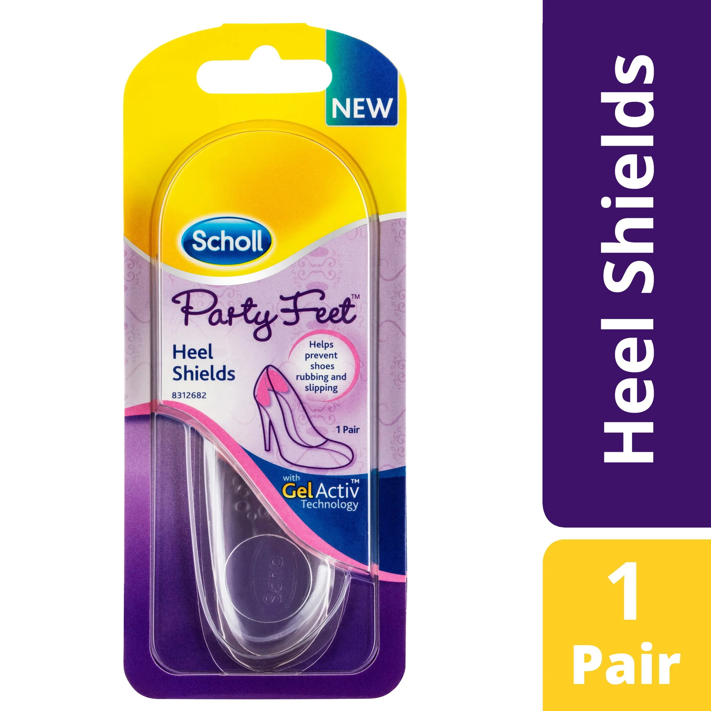 Scholl Party Feet Inserts Heel Shields