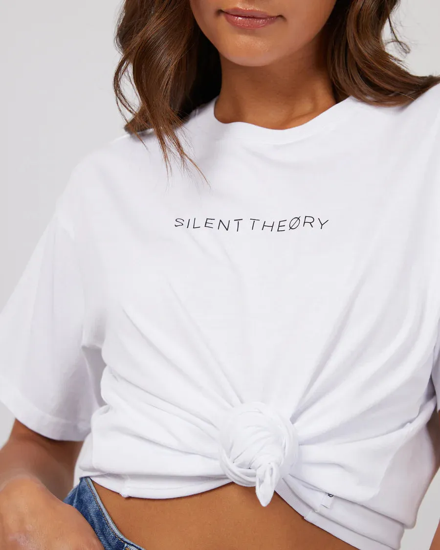 SILENT THEORY - Logo Tee - White