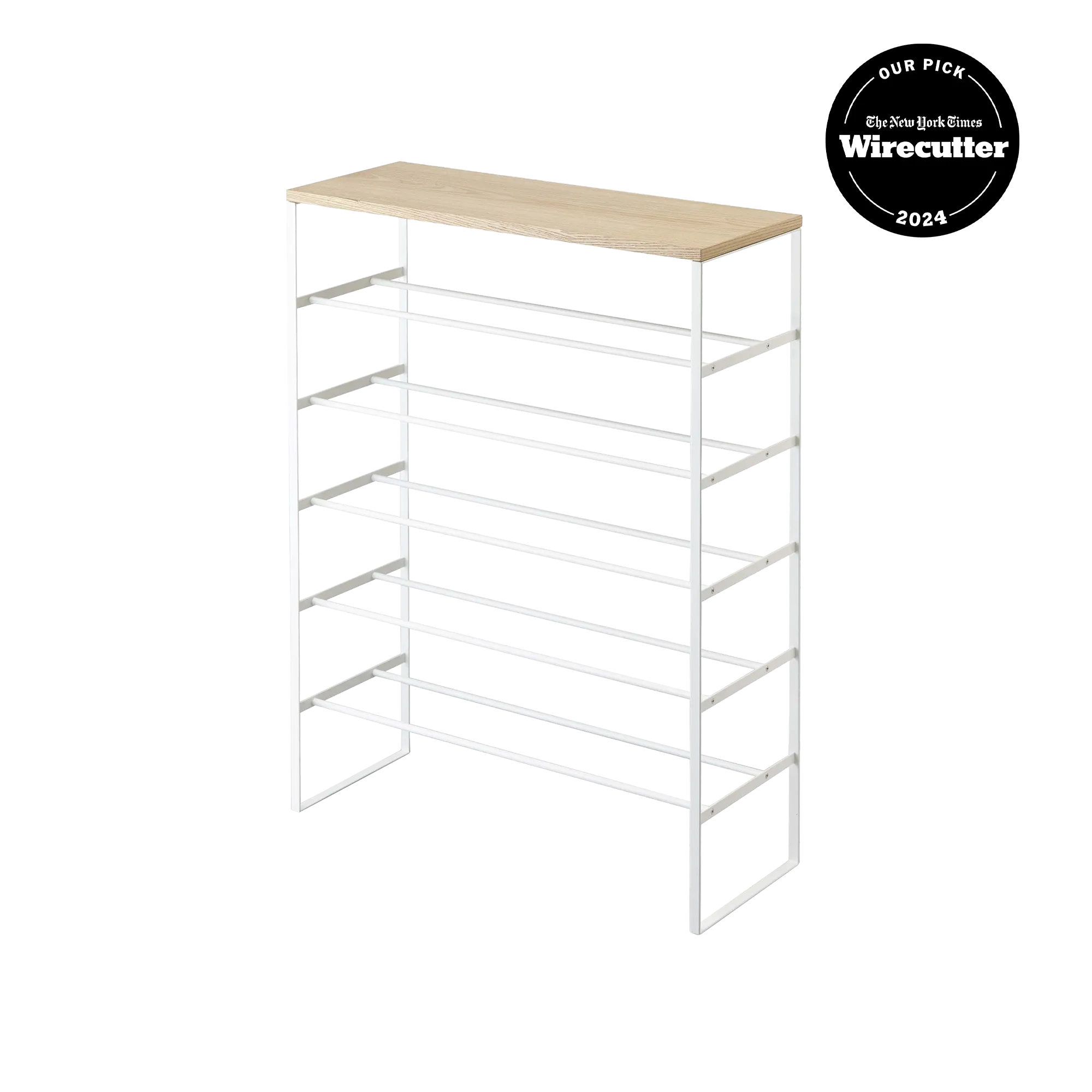 Six-Tier Shoe Rack (34" H)  - Steel