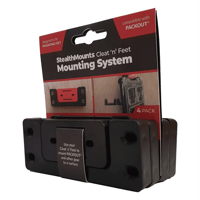 StealthMounts Cleat 'n' Feet Mounting System - Cleats and Feet