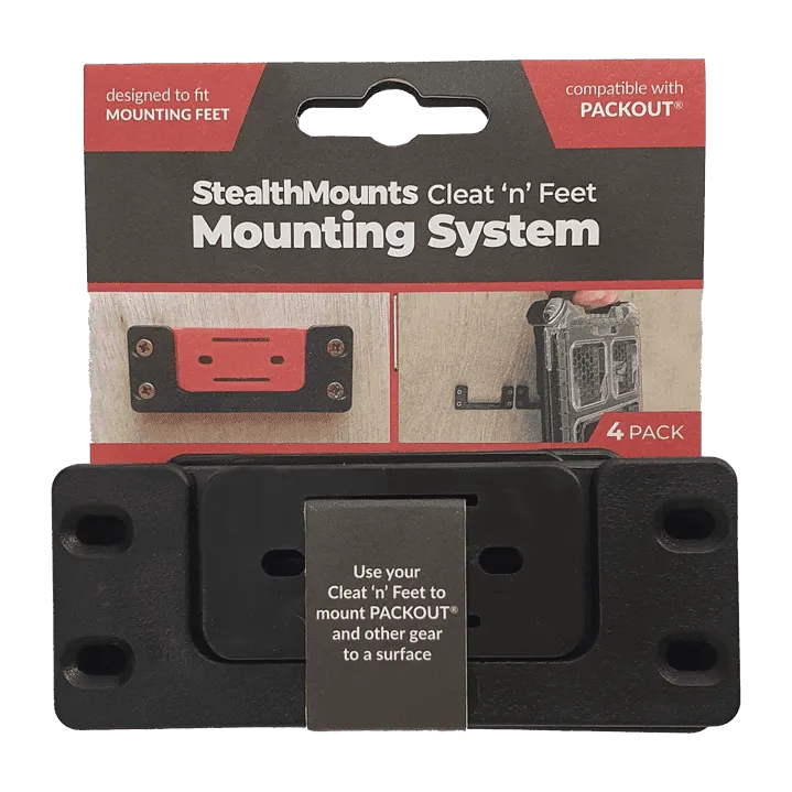 StealthMounts Cleat 'n' Feet Mounting System - Cleats and Feet