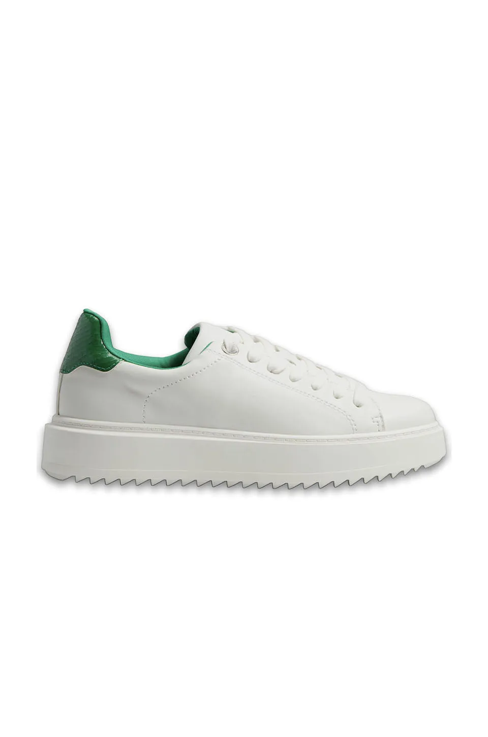 Steve Madden Charlie Sneakers In Green Snake