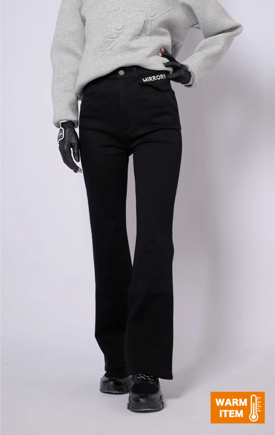 Stretch flare pants