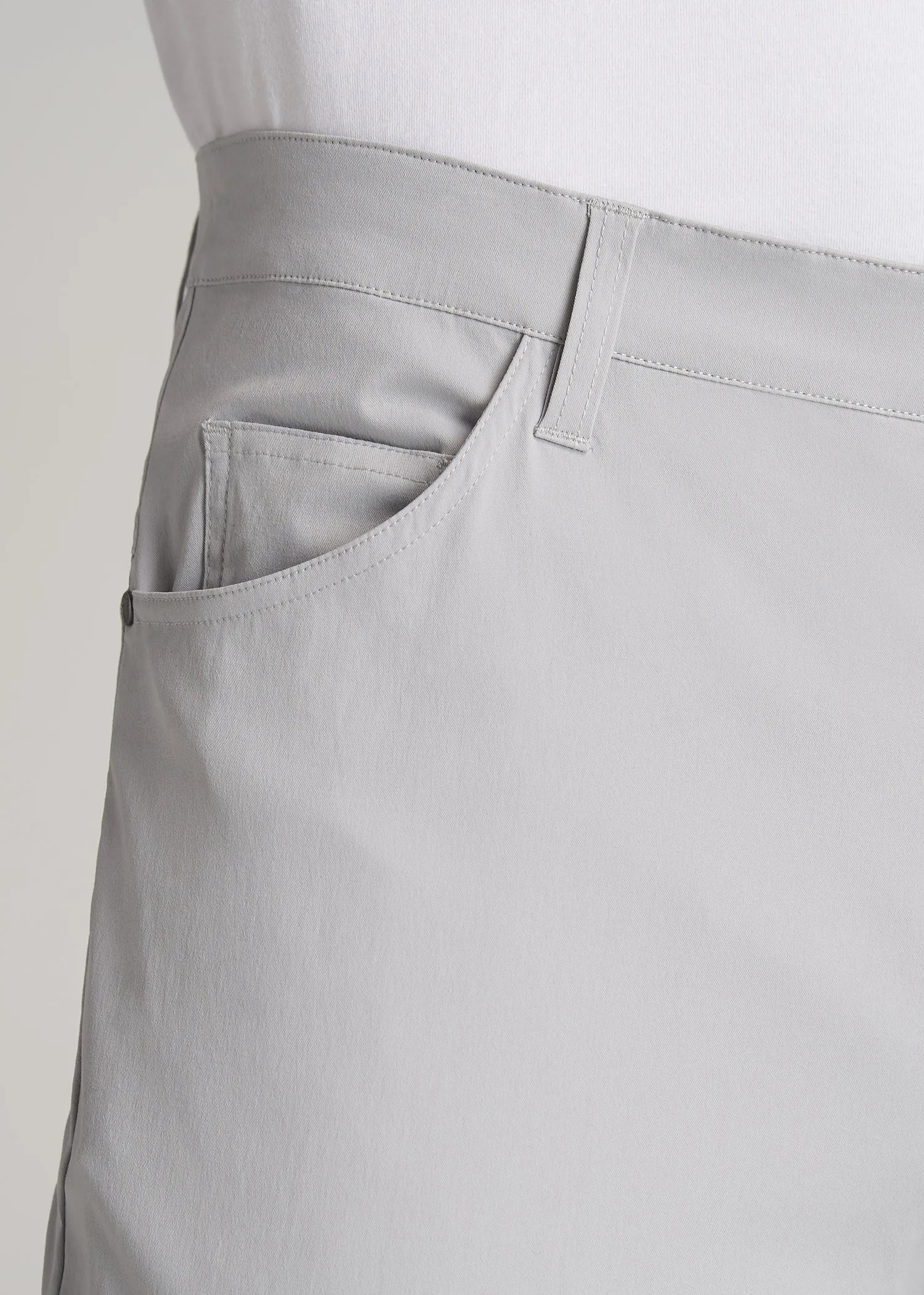 TAPERED-FIT Traveler Pants for Tall Men in Light Grey