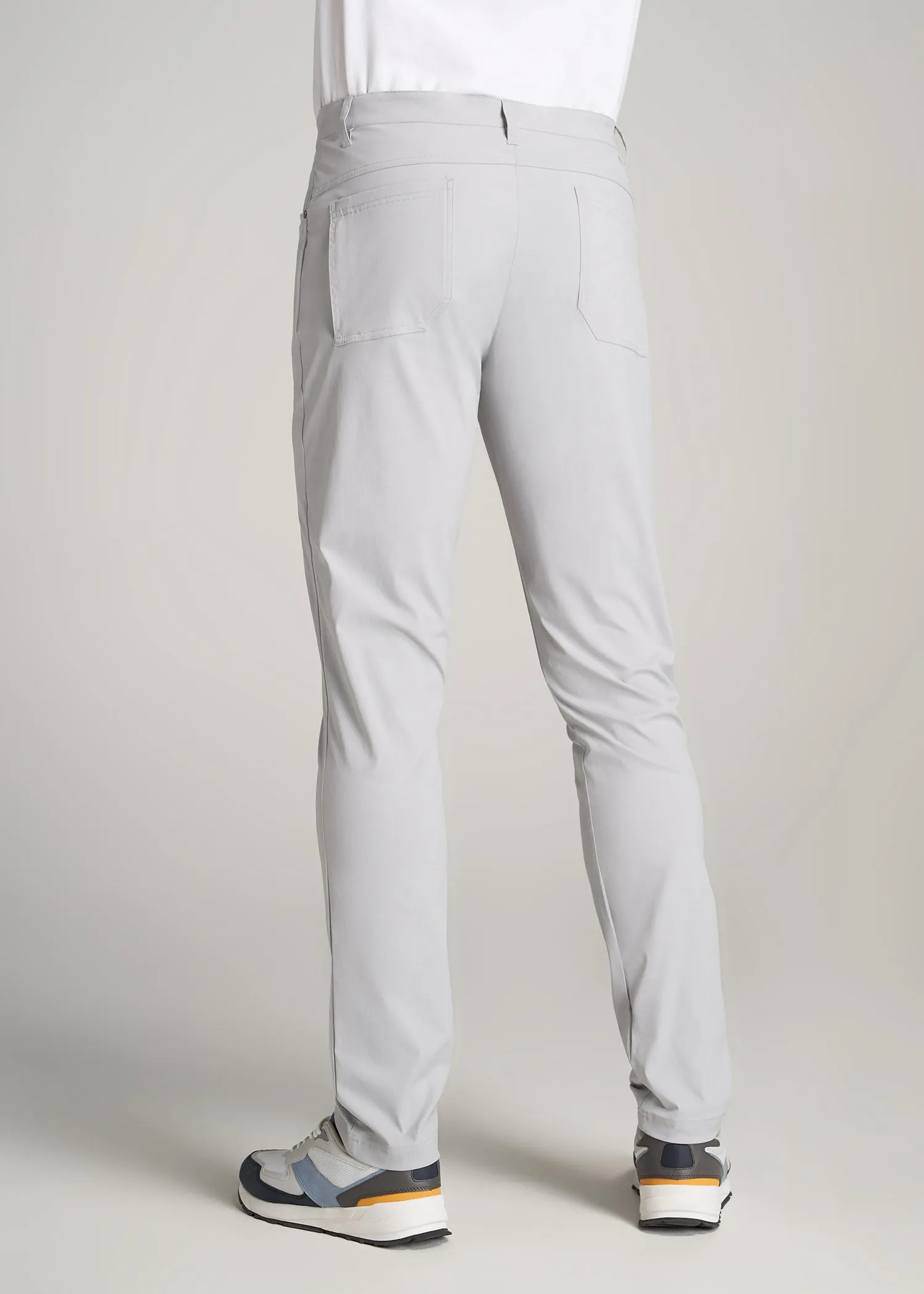 TAPERED-FIT Traveler Pants for Tall Men in Light Grey