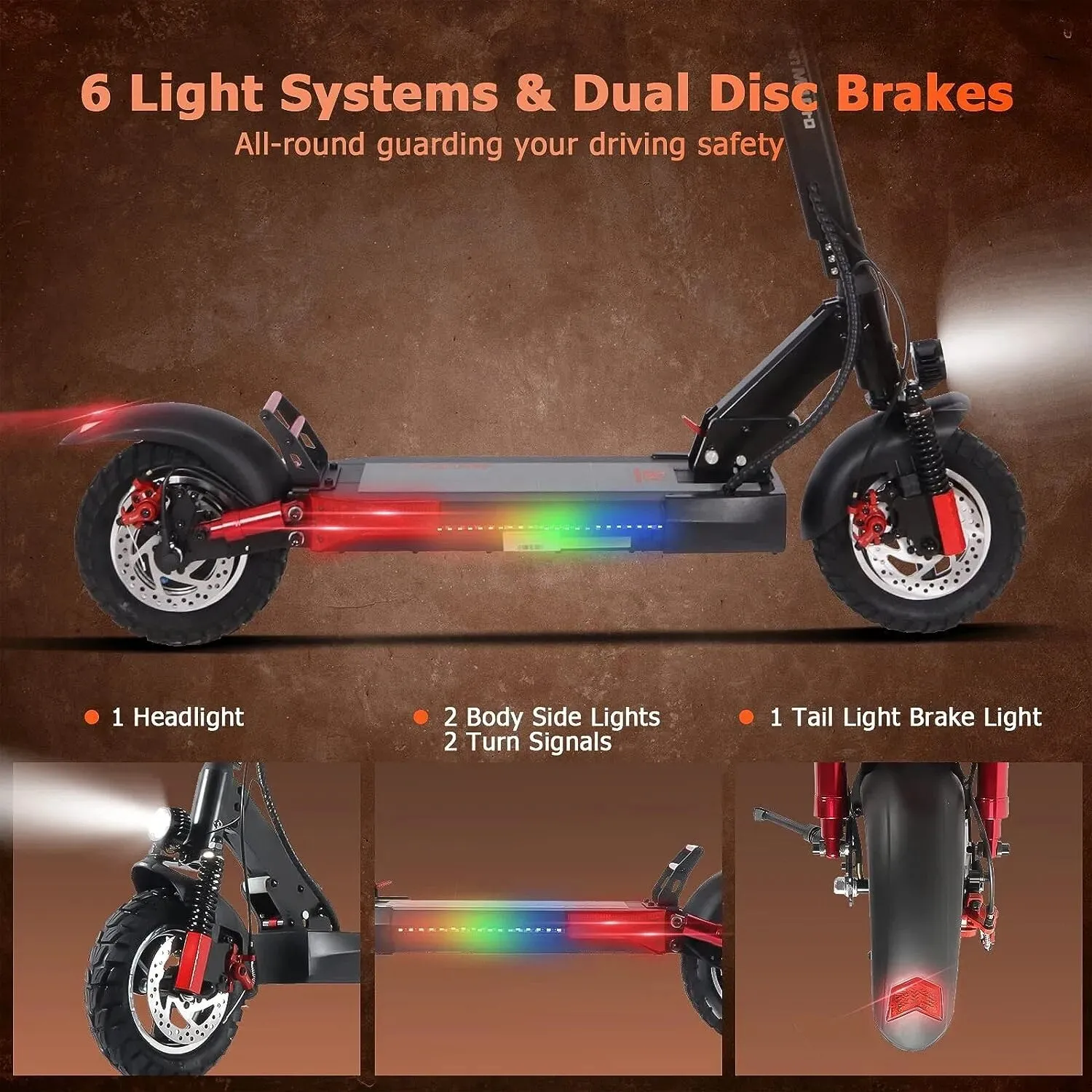 TEEK - Pro 45km/h Max Speed 10in Off Road Folding eScooter