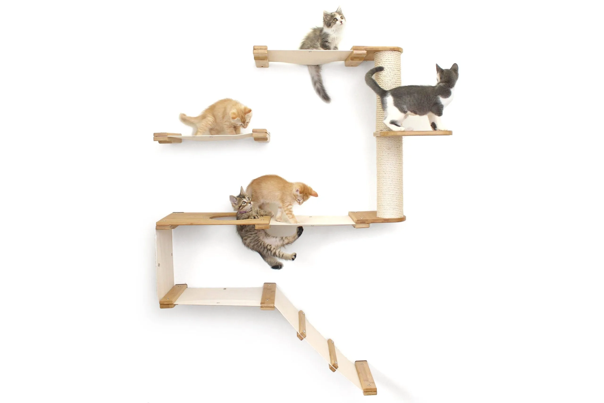 The Deluxe Fort - Modern Cat Condo (Wall Hanging Cat Tree)