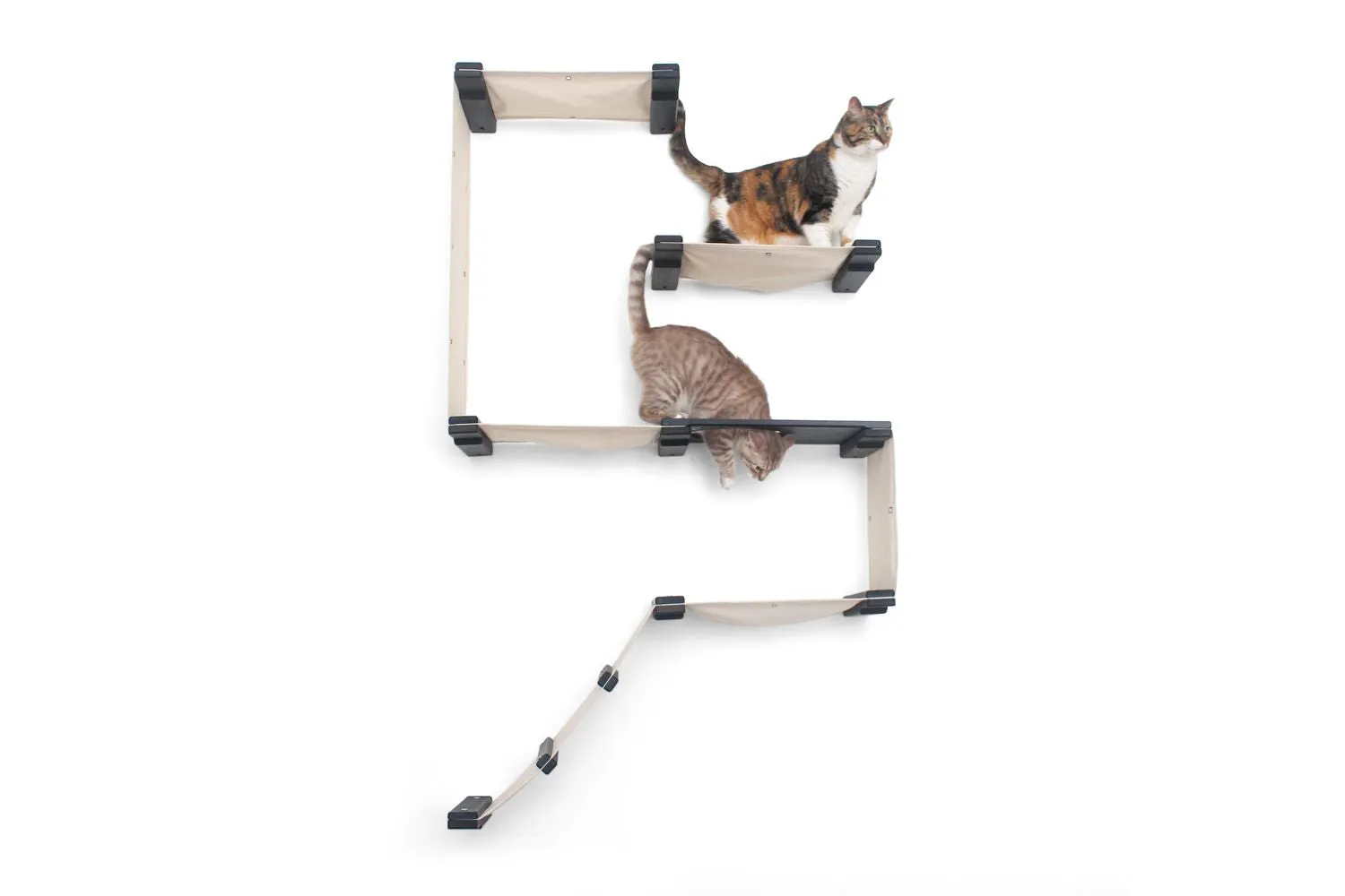 The Deluxe Fort - Modern Cat Condo (Wall Hanging Cat Tree)