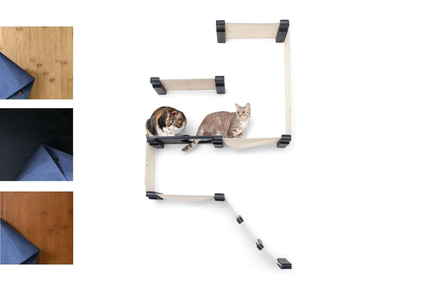 The Deluxe Fort - Modern Cat Condo (Wall Hanging Cat Tree)