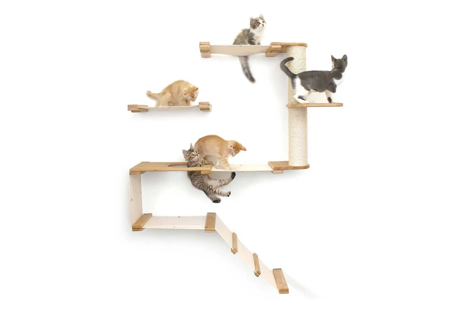 The Deluxe Fort - Modern Cat Condo (Wall Hanging Cat Tree)