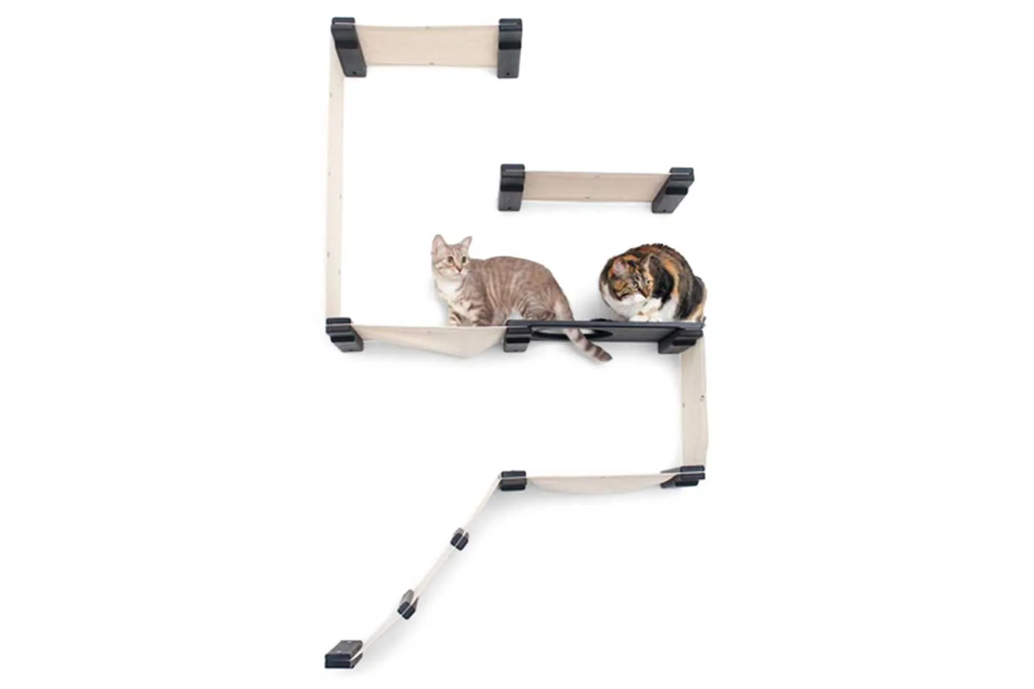 The Deluxe Fort - Modern Cat Condo (Wall Hanging Cat Tree)