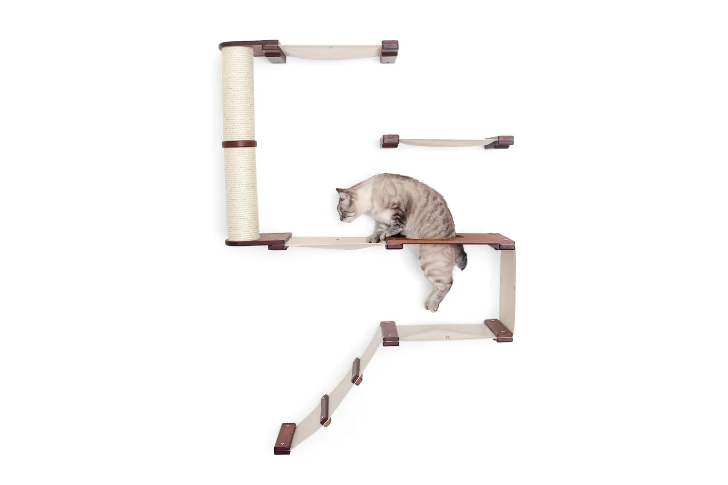 The Deluxe Fort - Modern Cat Condo (Wall Hanging Cat Tree)