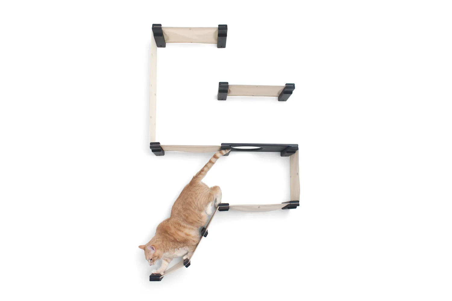 The Deluxe Fort - Modern Cat Condo (Wall Hanging Cat Tree)