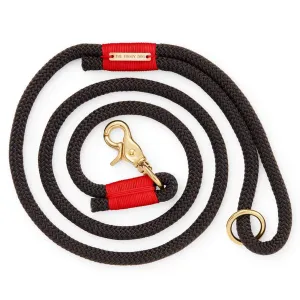 The Foggy Dog Climbing Rope Black & Red 6 ft Dog Lead