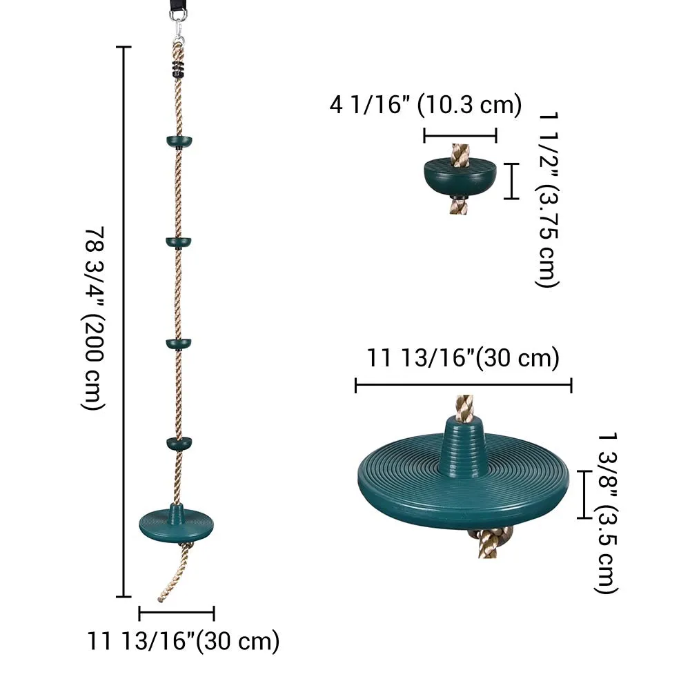 TheLAShop Heavy Duty Tree Swing Disc Swing with Knots