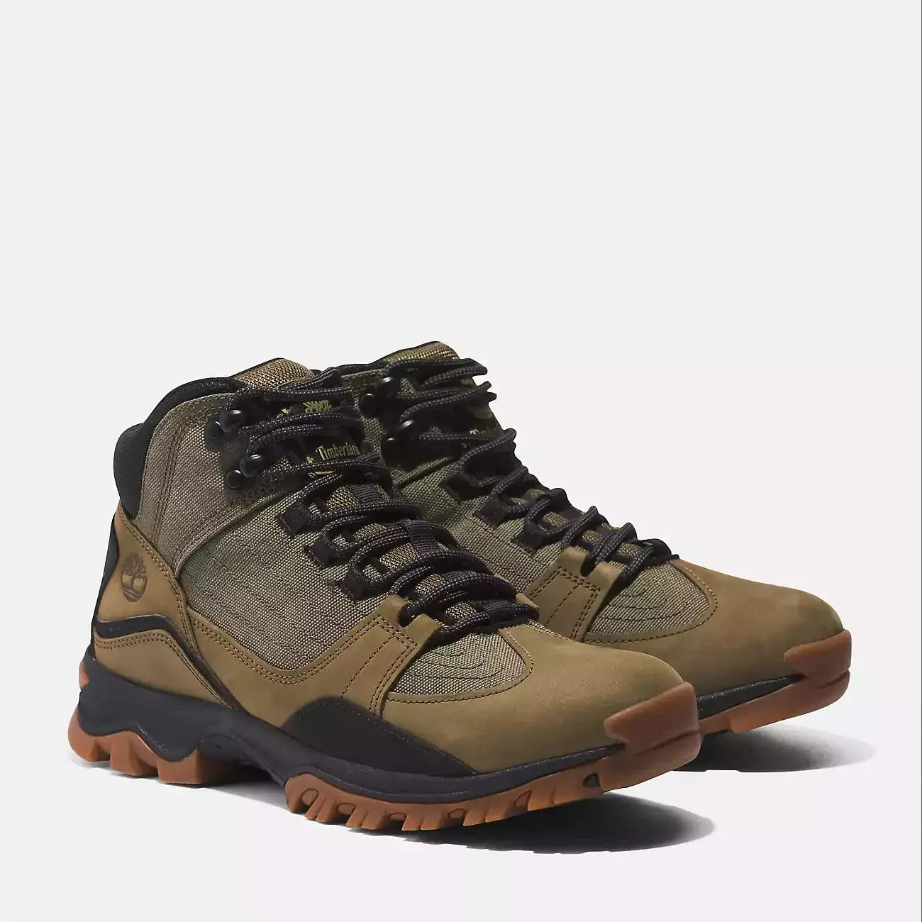 Timberland Men's Mt. Maddsen Mid Lace-Up Hiking Boot Shoes - Olive Nubuck