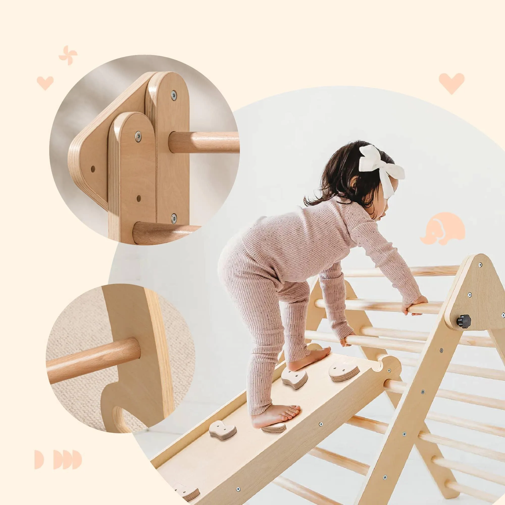 Tiny Land® 5-in-1 Montessori climbing set