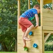 TP Treehouse Wooden Play Tower Climbing Wall - FSC®  certified