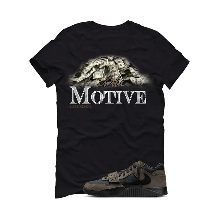 Travis Scott x Jordan Jumpman Jack Dark Mocha Black T-Shirt (Money Is The Motive)| illcurrency