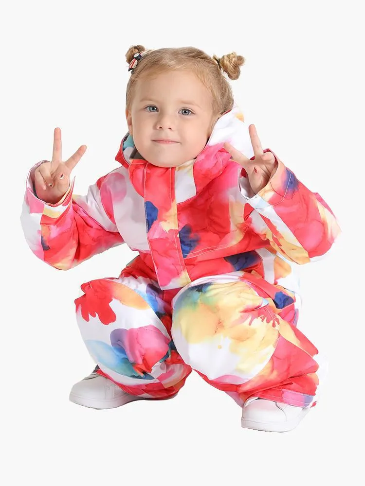 TreadSnow Colorful Cloud Kids One Piece Snowboard Suit