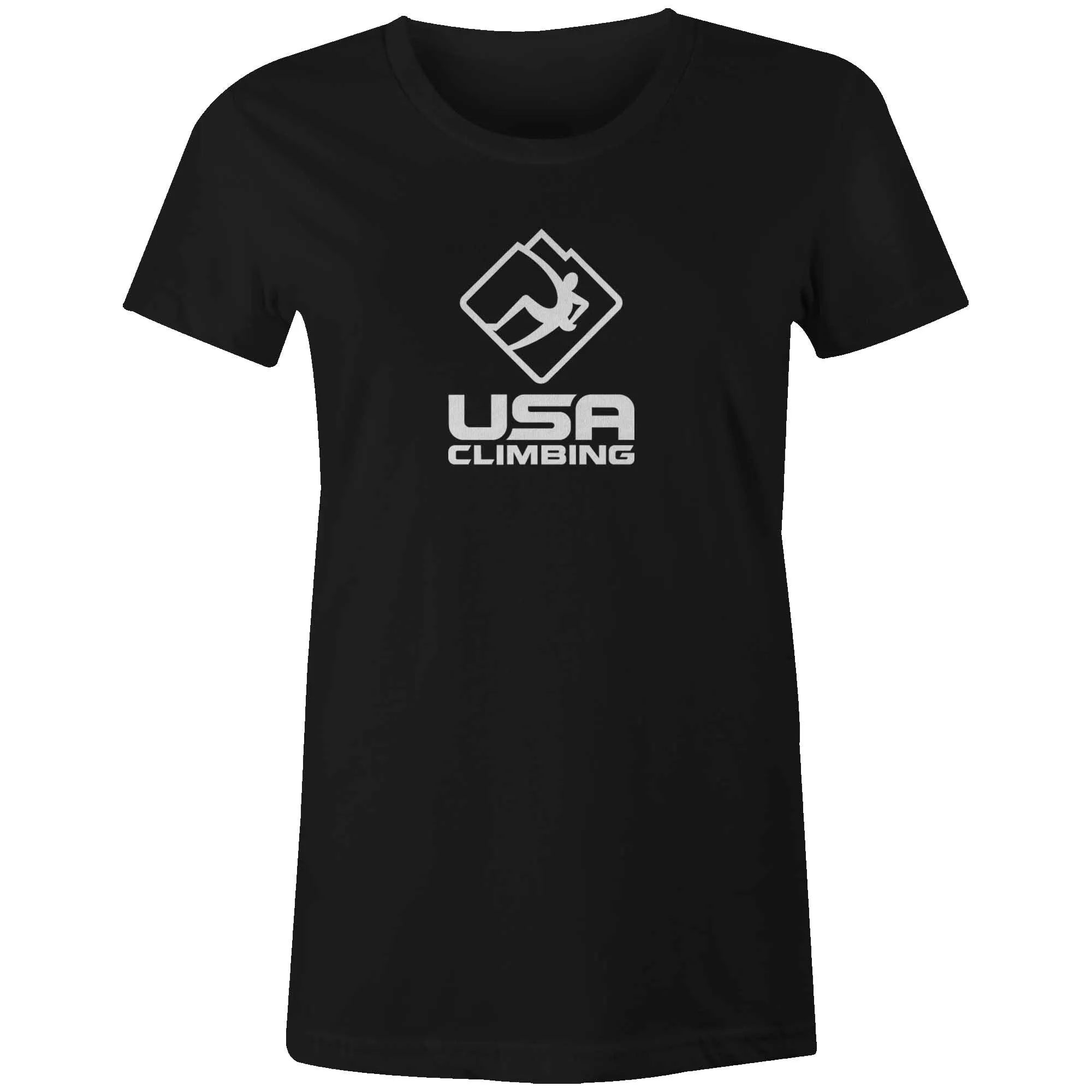 USA Climbing BW Logo Tee Women's