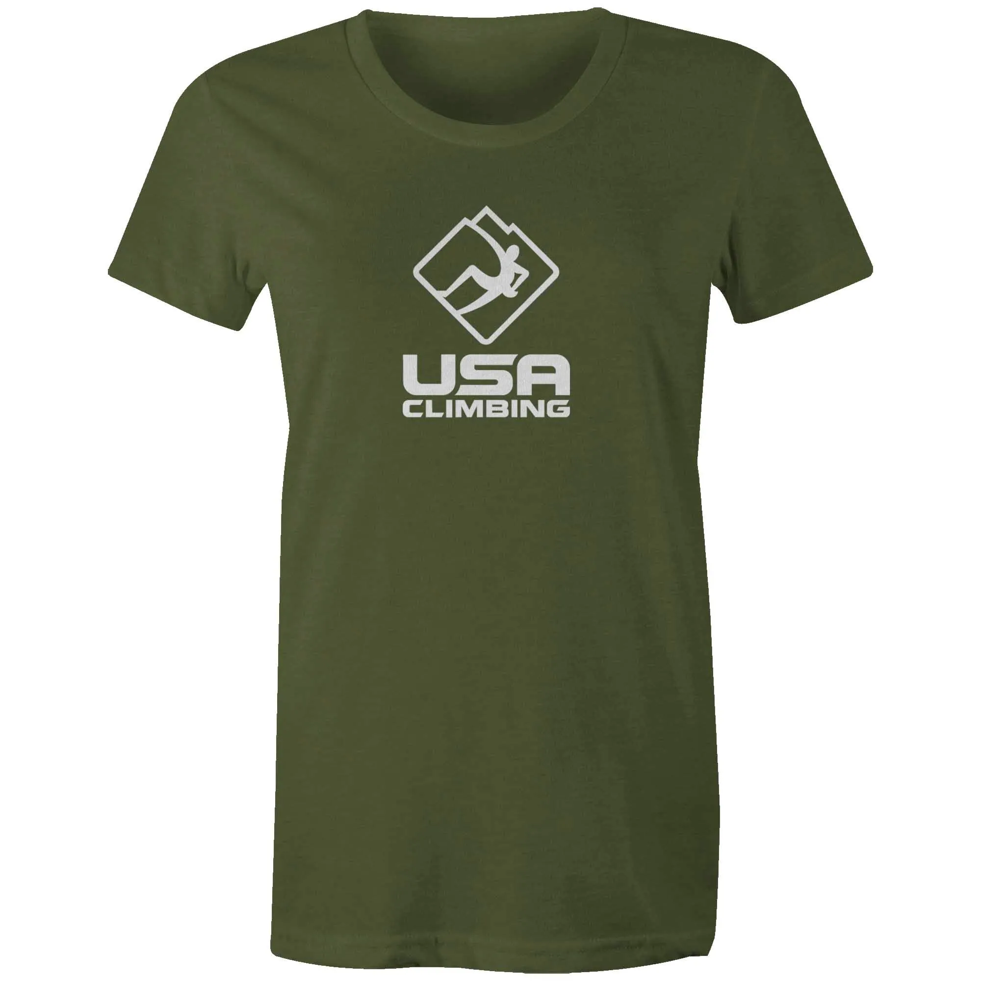 USA Climbing BW Logo Tee Women's