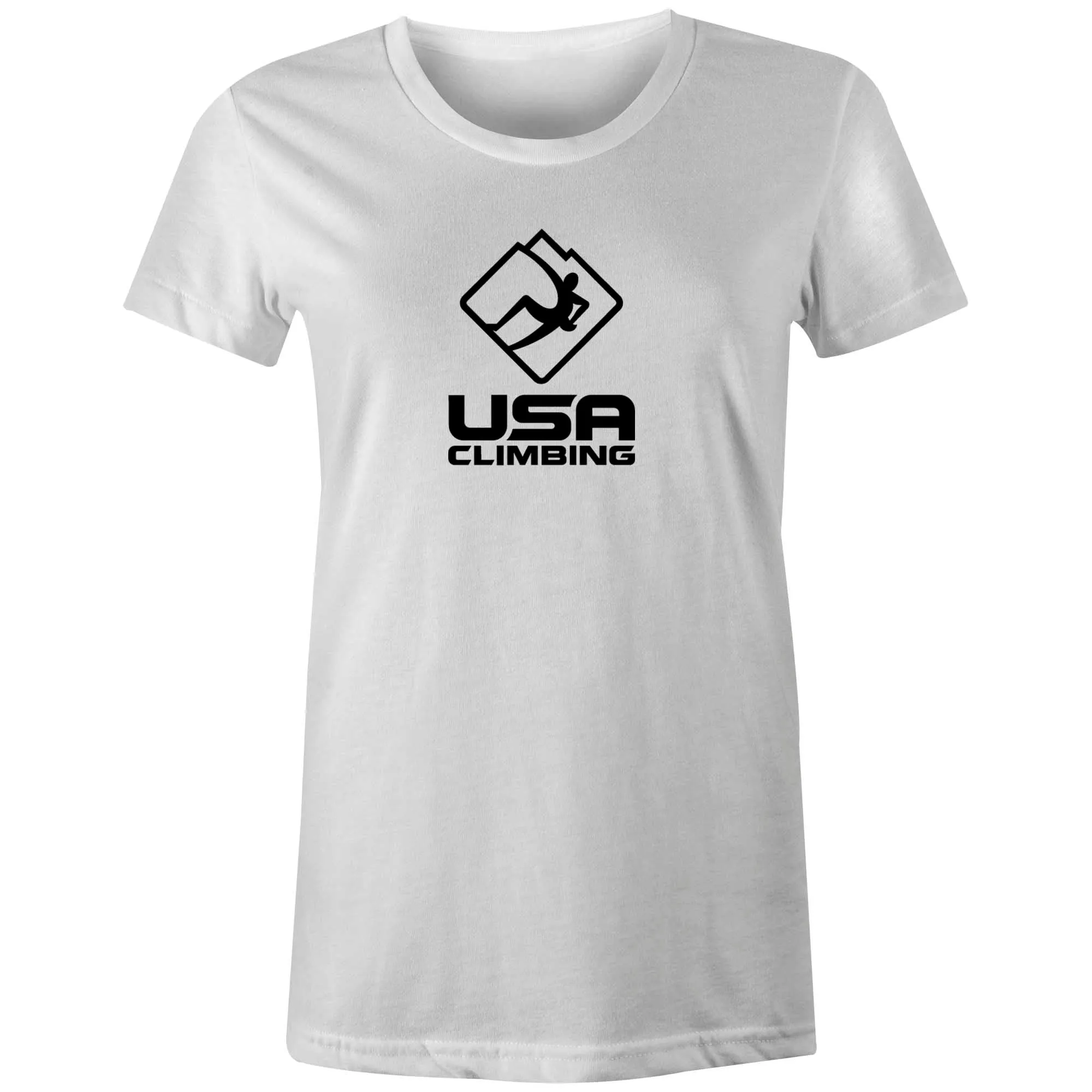 USA Climbing BW Logo Tee Women's