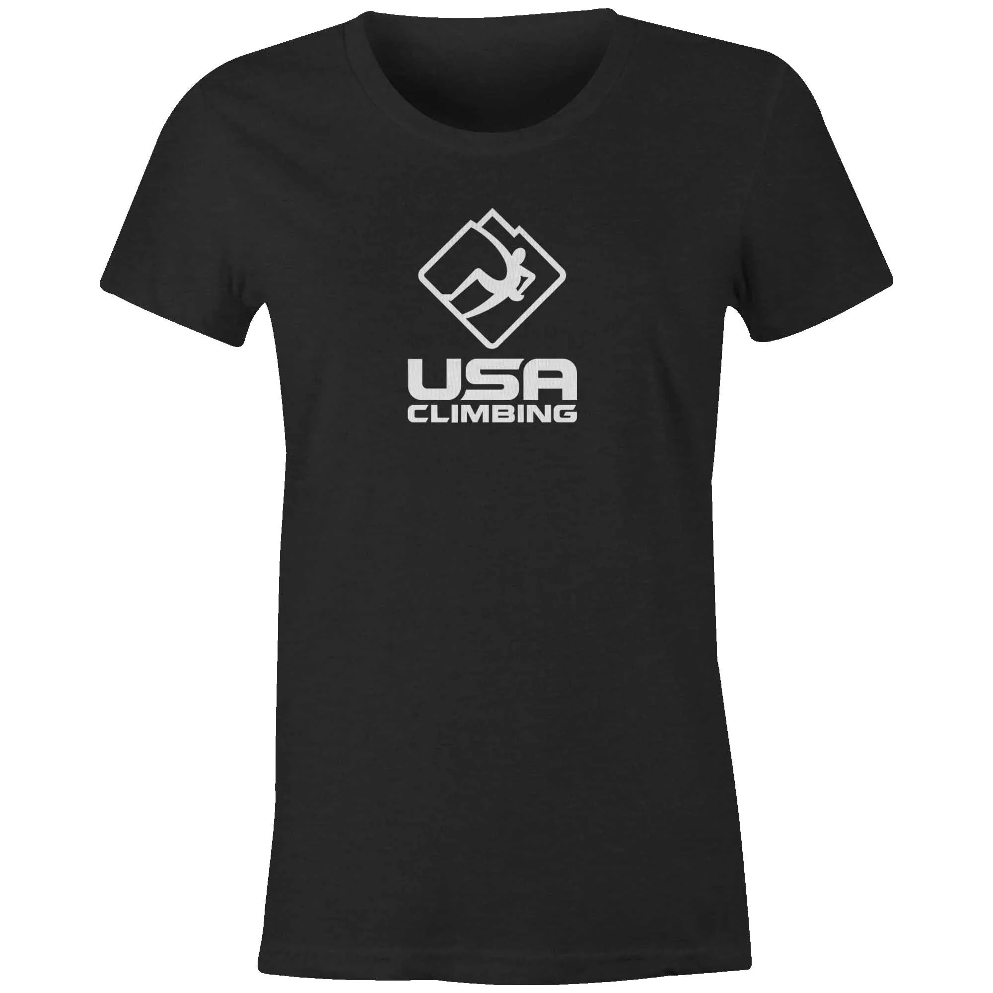 USA Climbing BW Logo Tee Women's