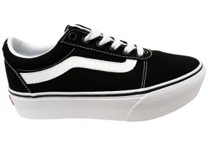 Vans Womens Ward Platform Comfortable Lace Up Sneakers